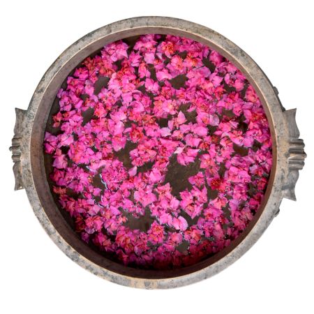 22 Inches South Indian Solid Bronze Indian Urli.