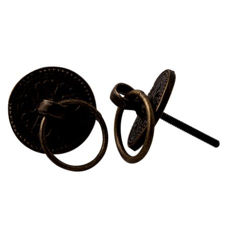 Wheel Floral Metal Drawer Knobs