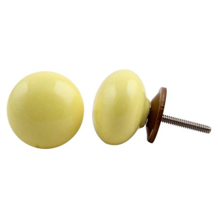Yellow Solid Knob