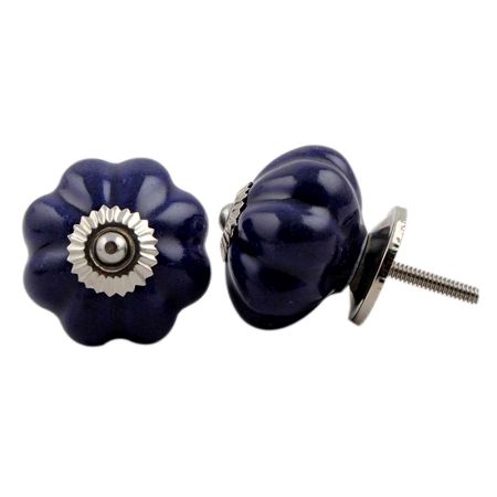 Navy Blue Solid Knob