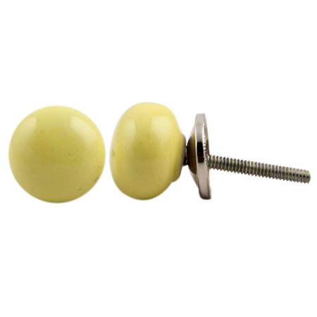 Yellow Solid Knob Small