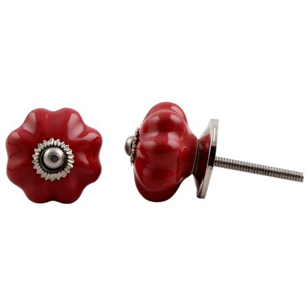 Red Medium Melon Knob