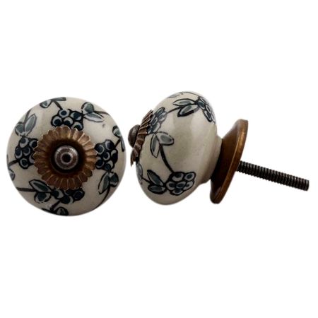 Night Forest Floral Dresser Knob