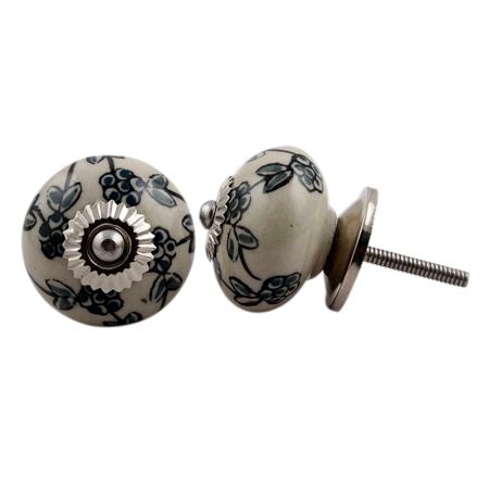 Night Forest Floral Dresser Knob