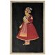 Jahangir with a hawk Mughal painting 35 X 23.5