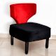 Designer Bedroom/Living Room Chair- White and Red