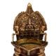 Hindu Goddess Bronze Lakshmi Oil Lamp