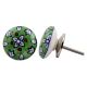 Blue Green Flat Knob