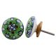 Blue Green Flat Knob