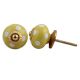 Lemon Yellow White Dot Knob