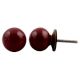 Plum Ceramic Knob Small