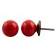 Red Round Ceramic Knob