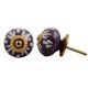 Purple Etched Ceramic Knob 46