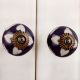 Purple Etched Ceramic Knob 47