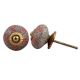 Pink Round Crackle Ceramic Cabinet Knob