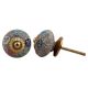 Multi Colored Floral Crackle Ceramic Drawer Knob