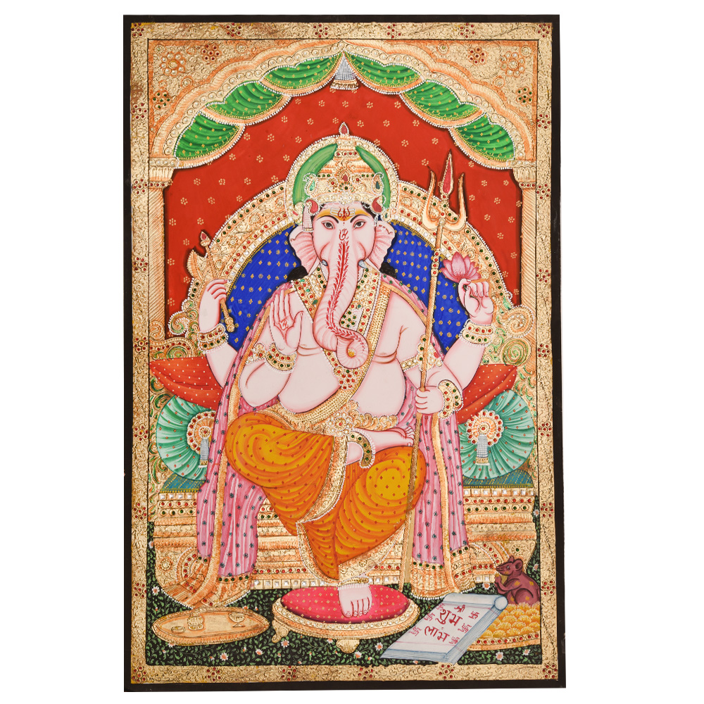 Trishul Ganesha Classic Painting