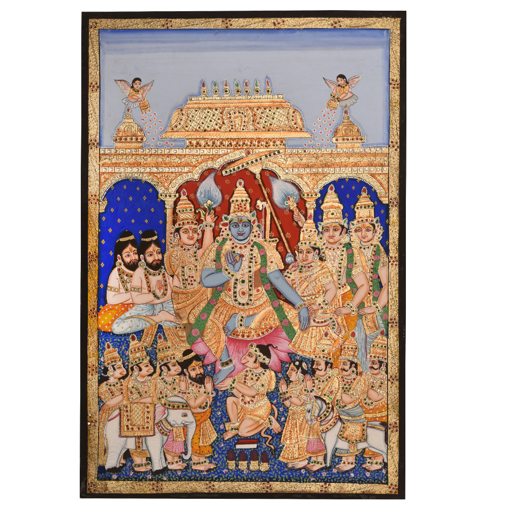 Vishnu Kalyanam Tanjore Painting