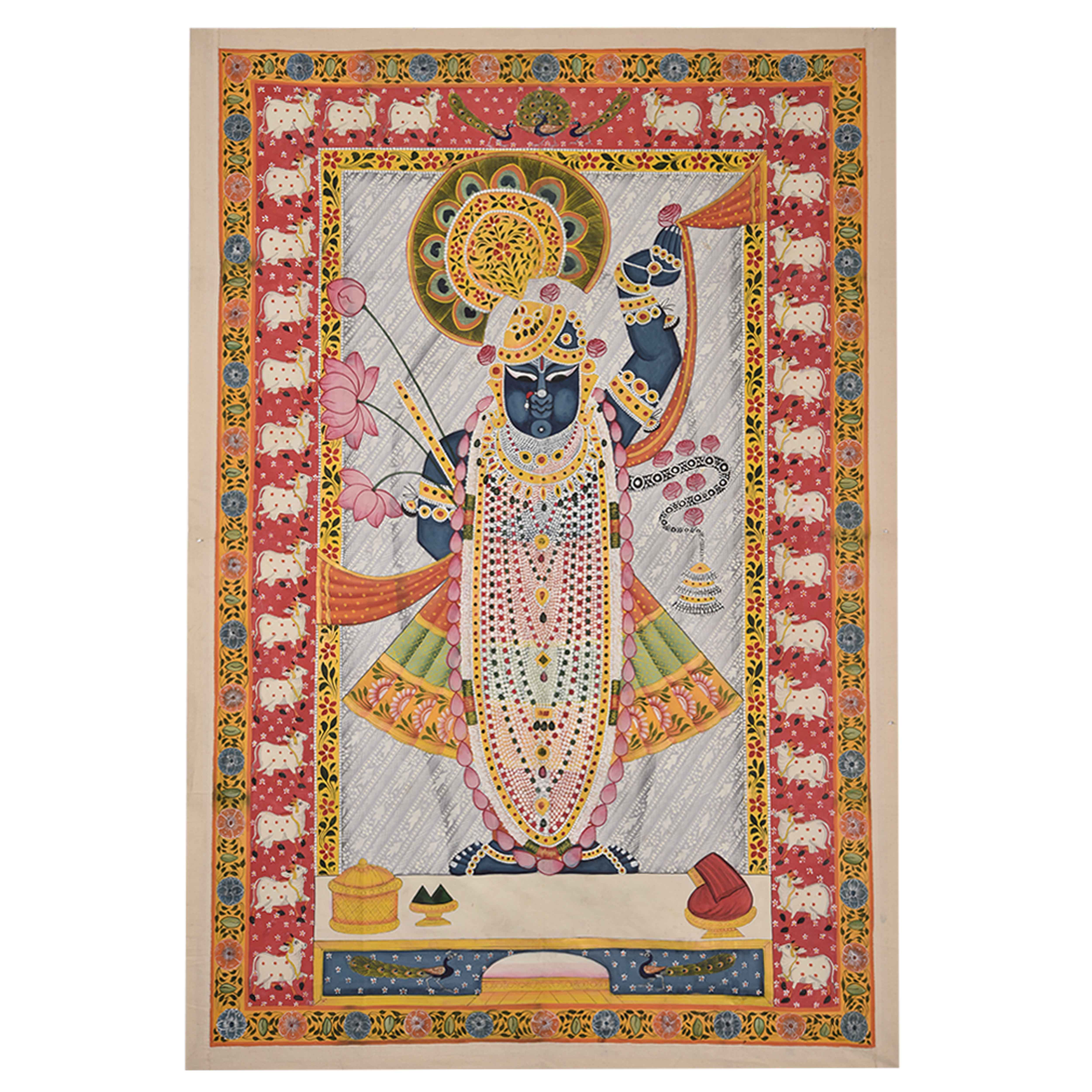 Pichwai Painting Of Krisha As Srinathji.