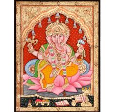Tanjore Painting Of Lord Ganesha