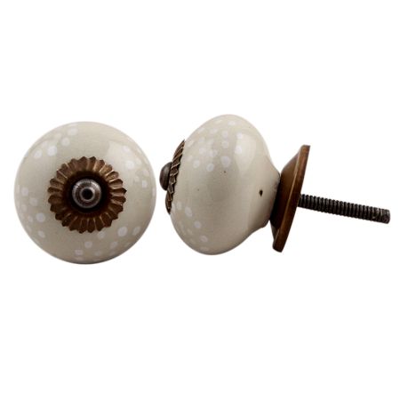 KnobKnob Set Of 12 Handmade Ceramic Knobs | 3 Colour Design Ceramic Cabinet Knobs | Drawer Pulls For Home, Kitchen, Bathroom Or Office | Drawer Knobs Comes With Wrench, Screw Cap - View #12