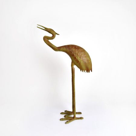 Standing Crane Bird Statue