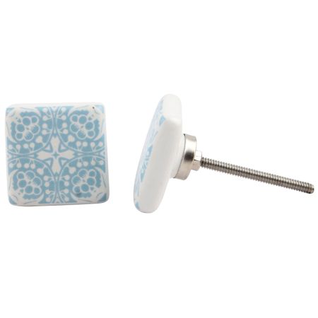 Turquoise Square Knob