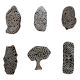 Set of 6 Piece New Mix Wooden Printing Block