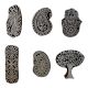Set of 6 Piece New Mix Wooden Printing Block