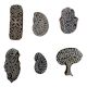Set of 6 Piece New Mix Wooden Printing Block