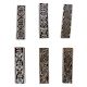 Set of 6 Piece New Mix Wooden Printing Block