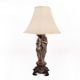 Lady Statue Metal Sculpture Lamp