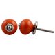 Orange Ceramic Knob Small