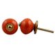 Orange Ceramic Knob Small