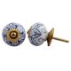 Blue Flower Dresser Knob