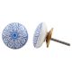 Blue Daisy Flat Knob