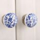 Blue Leaf Flat Knob