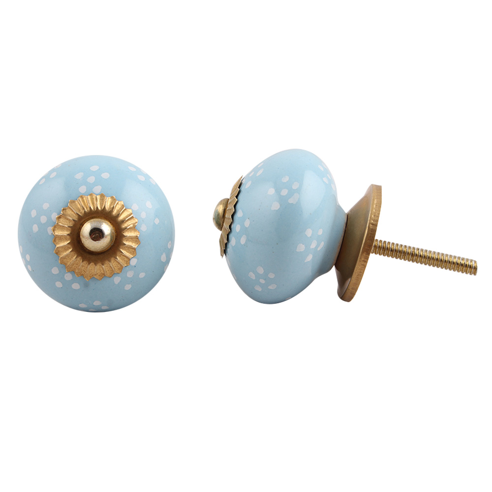 Turquoise Tiny Flower Knob