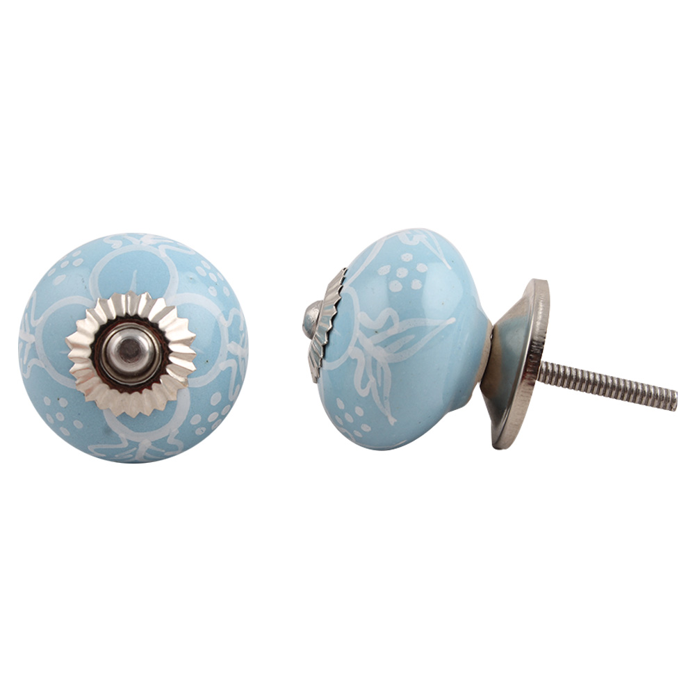 HandmadeTurquoise Ceramic Knob