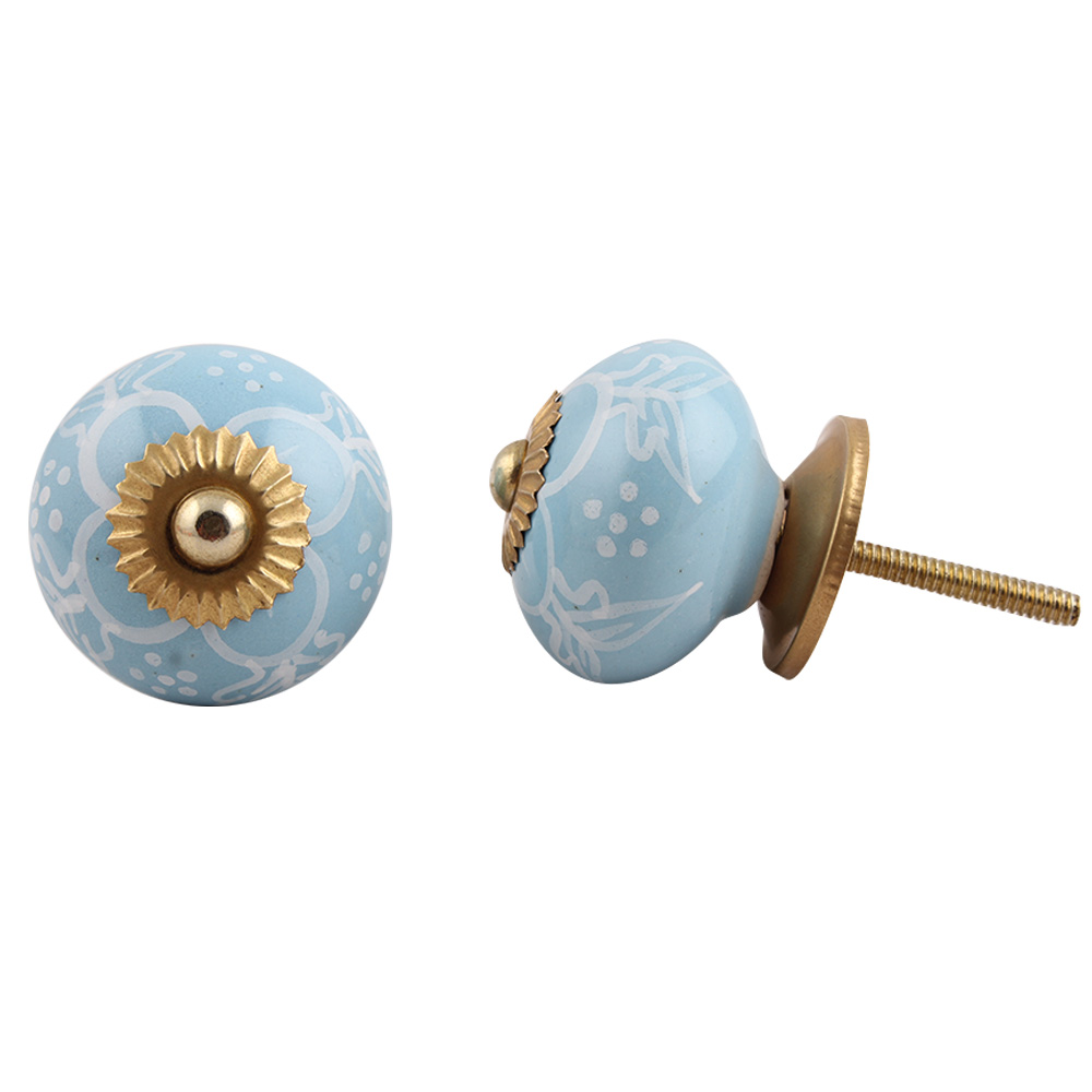 HandmadeTurquoise Ceramic Knob