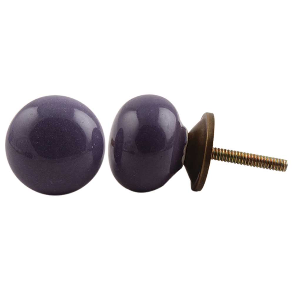 Purple Solid Knob Small