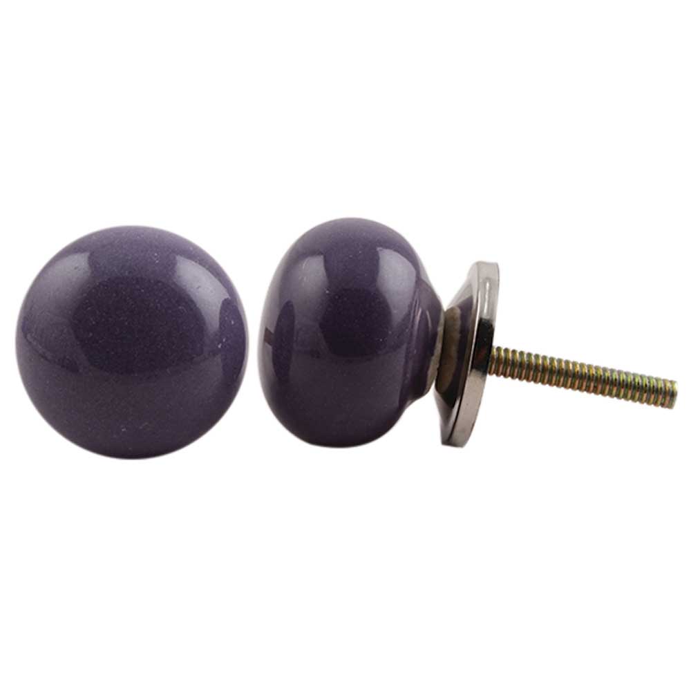 Purple Solid Knob Small