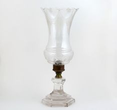 Clear Vintage Glass Lamp