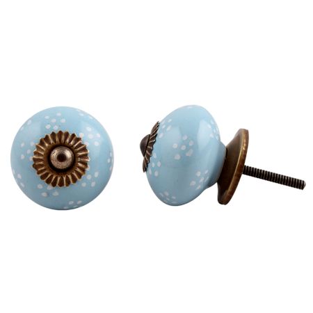 Turquoise Tiny Flower Knob