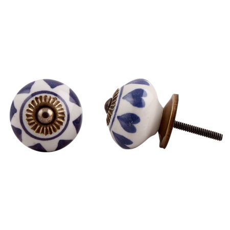 Purple Heart Ceramic Knob