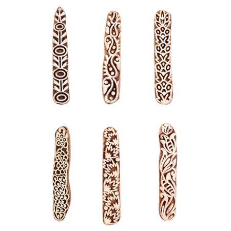 Set of 6 Piece New Mix Wooden Printing Block