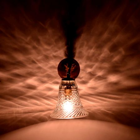 Clear Bell Shaped Wall Lamp