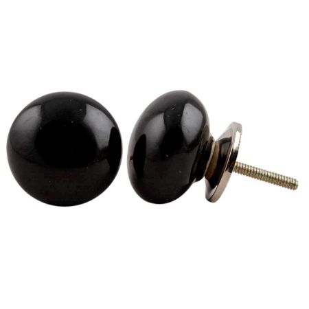 Black Flat Knob