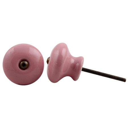 Pink Ceramic Knob