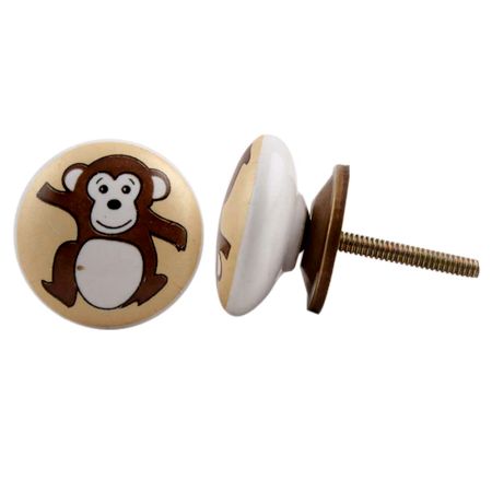 Monkey Ceramic Knob
